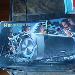 Bluetooth Boombox - Black and Silver